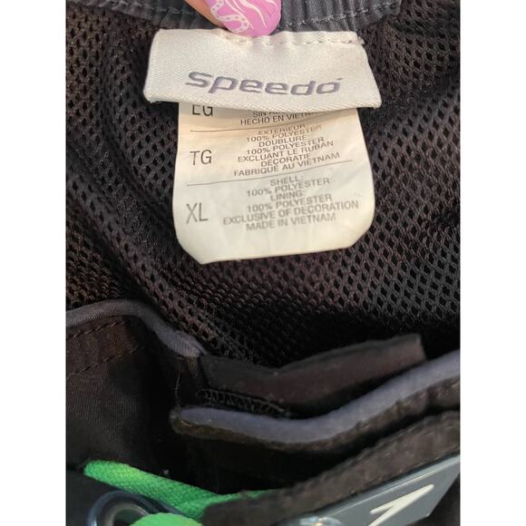 Men’s Speedo Black/Neon Swim Trunks Size XL - Picture 4 of 4